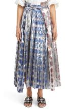 Women's Toga Foil Print Lame Skirt