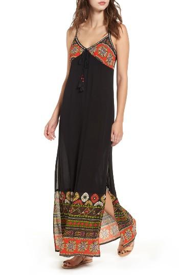 Women's Band Of Gypsies Cabo Maxi Dress - Black