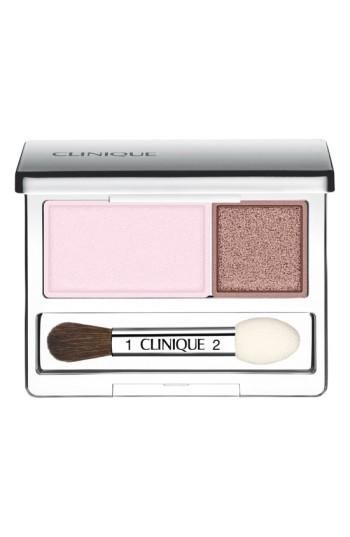 Clinique All About Shadow Eyeshadow Duo - Seashell Pink/ Fawn Satin New