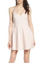 Women's French Connection Whisper Light Fit & Flare Dress - Pink