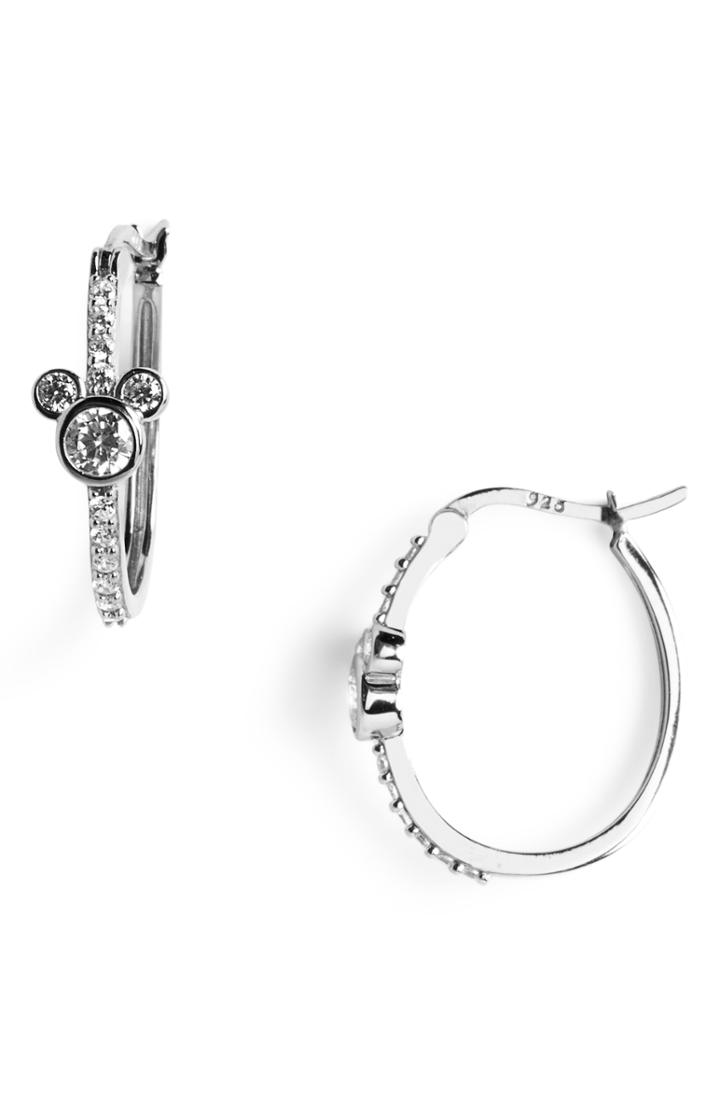 Women's Disney Mickey Crystal Huggie Earrings