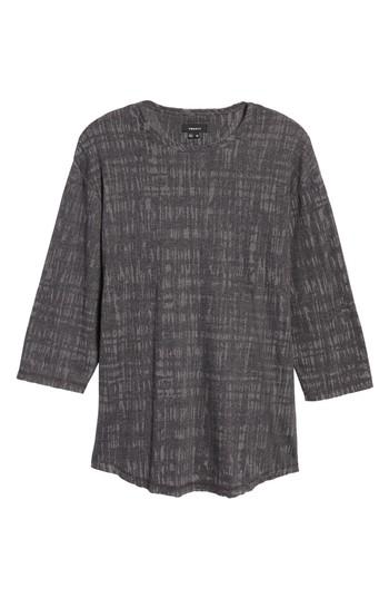 Men's Twenty Three Quarter Sleeve Burnout T-shirt
