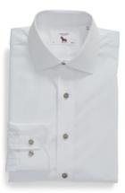 Men's Lorenzo Uomo Trim Fit Floral Dress Shirt .5 - 32 - White