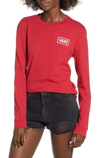 Women's Vans Boom Boom Boyfriend Tee - Red