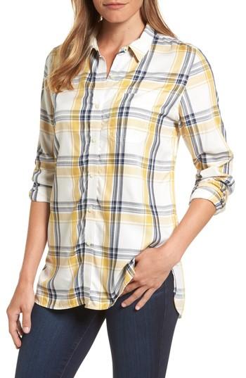 Women's Barbour Newton Plaid Shirt Us / 10 Uk - Yellow