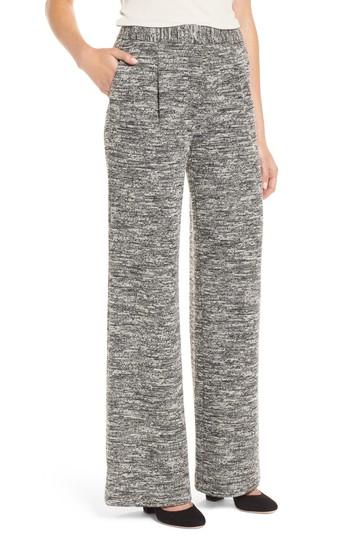 Women's Emerson Rose Wide Leg Tweed Pants - Black