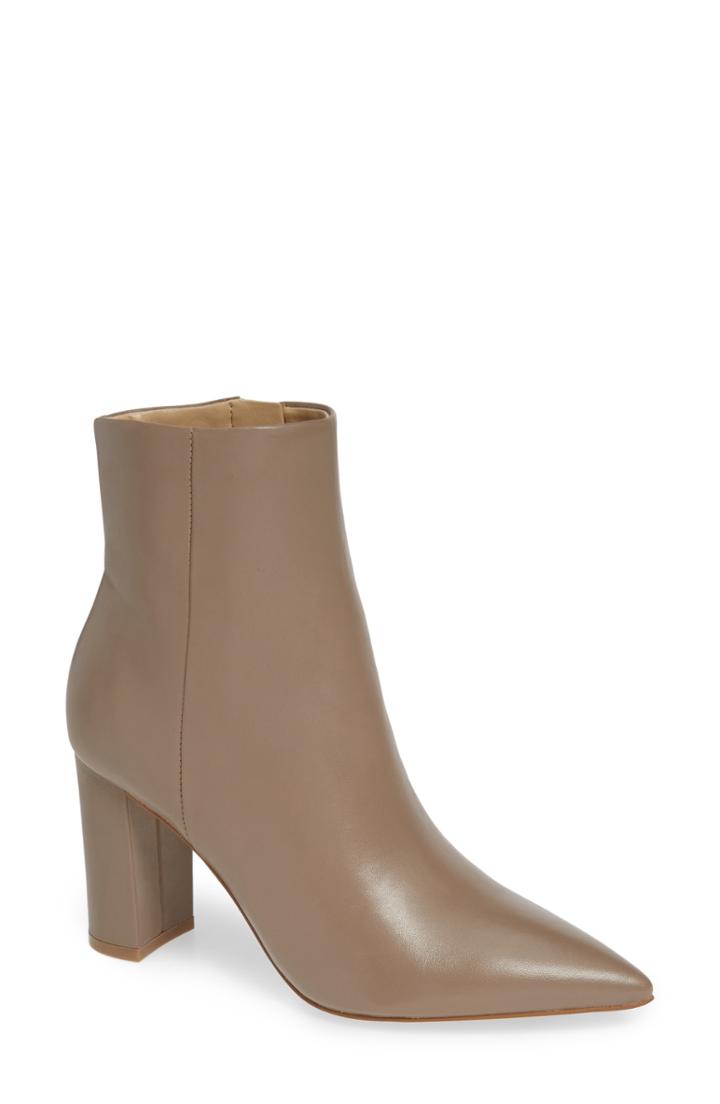 Women's Marc Fisher Ltd. Ulani Pointy Toe Bootie .5 M - Beige