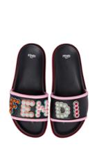 Women's Fendi Studded Logo Slide Sandal .5us / 35eu - Black