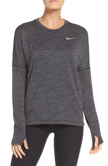 Women's Nike Therma Sphere Element Running Top - Black