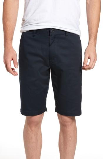 Men's Volcom 'modern' Stretch Chino Shorts - Blue