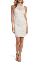 Women's Sequin Hearts Sequin & Lace Sheath Dress - Ivory