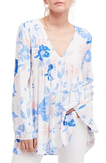 Women's Free People Bella Print Tunic - White