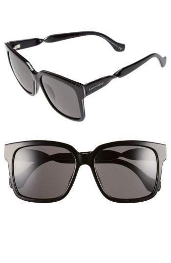 Women's Balenciaga Paris 'ba0053' 55mm Cat Eye Sunglasses -