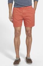 Men's Vintage 1946 'snappers' Vintage Wash Shorts - Coral