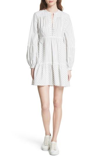 Women's Joie Marison Stripe A-line Dress - White