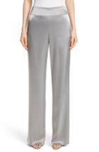 Women's St. John Collection Liquid Satin Pants - Grey
