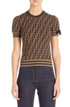 Women's Fendi Logo Knit Top Us / 44 It - Brown