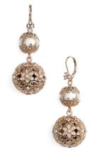 Women's Marchesa Imitation Pearl Drop Earrings