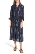 Women's Apiece Apart Dunegrass Silk Shirtdress - Blue