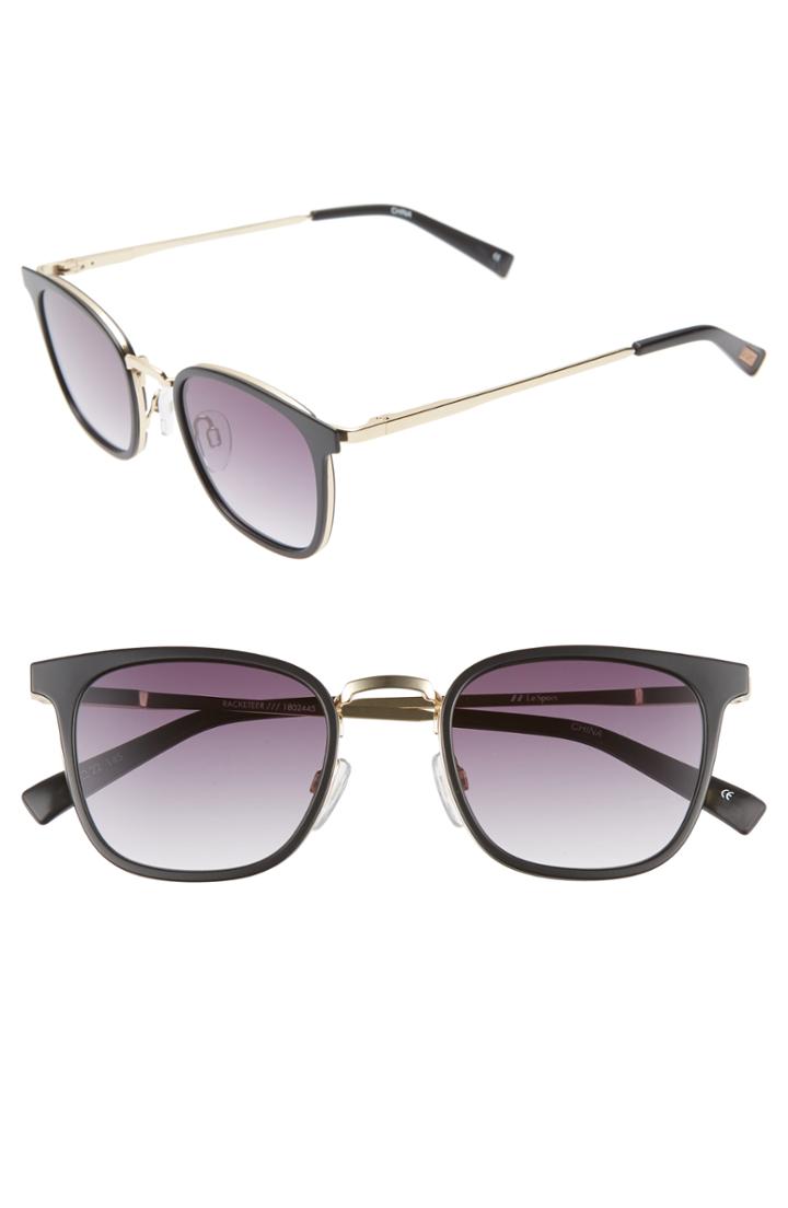 Women's Le Specs 49mm Horn Rim Sunglasses - Matte Black