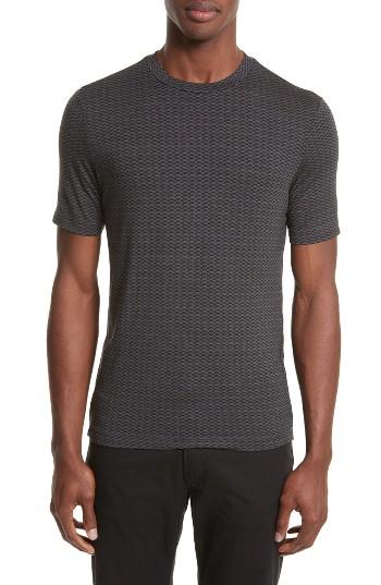 Men's Armani Collezioni Geo Print T-shirt - Grey
