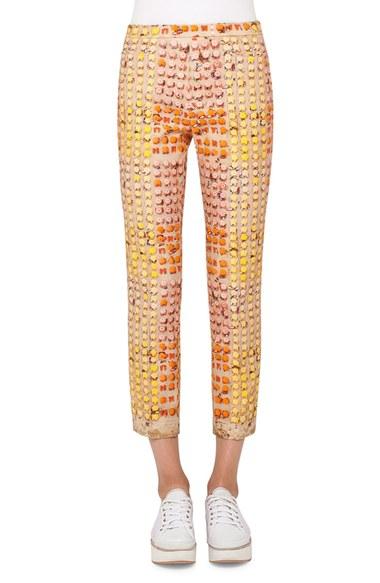 Women's Akris Punto Franca Riviera Print Crop Pants