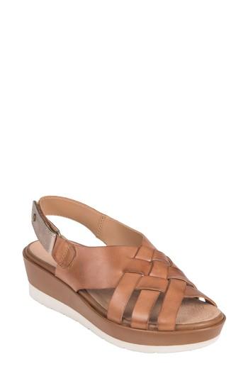 Women's Earth Sunflower Wedge Sandal M - Brown