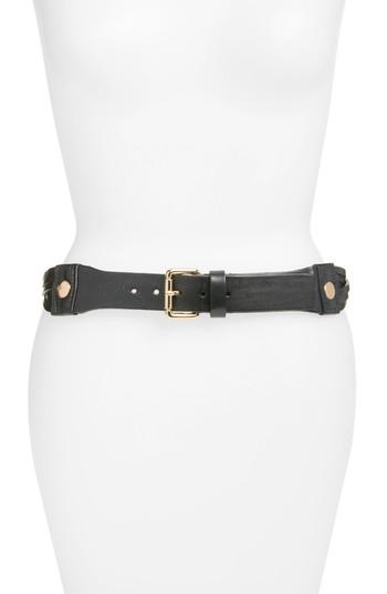 Women's Elise M. Hunter Twisted Leather Hip Belt