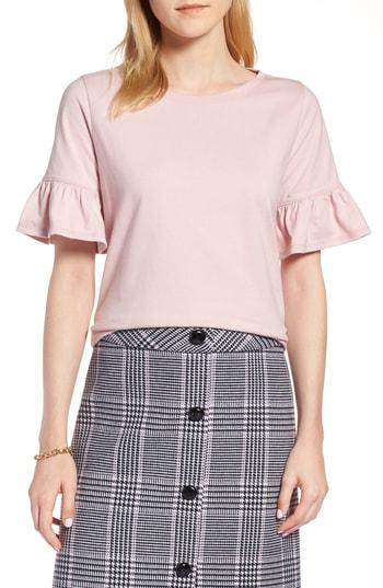 Women's 1901 Ruffle Sleeve Top - Purple