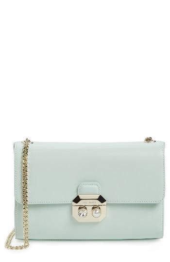 Ted Baker London Leather Crossbody Bag - Green