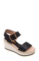 Women's Andre Assous Carmela Wedge Sandal M - Black