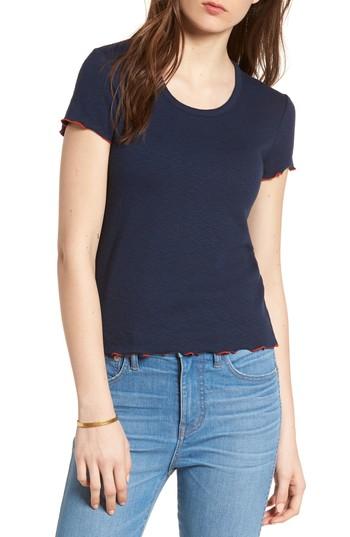 Women's Madewell Baby Tee, Size - Blue