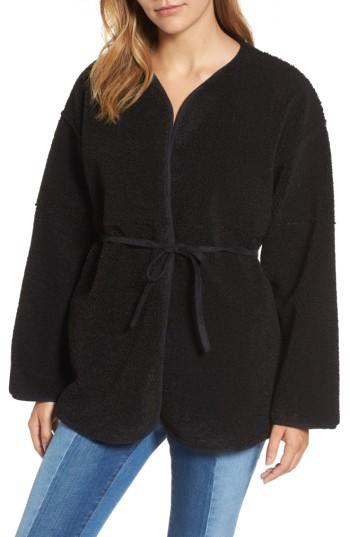 Women's Velvet By Graham & Spencer Reversible Faux Shearling Jacket - Black