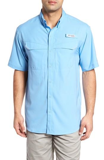 Men's Columbia Pfg Low Drag Offshore Woven Shirt - White