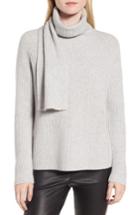 Women's Nordstrom Signature Scarf Neck Cashmere Sweater - Grey