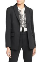 Women's Rachel Roy Collection Twill Shawl Collar Blazer - Black