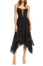 Women's Dress The Population Kalya Chiffon Dress, Size - Black