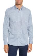 Men's Ted Baker London Jenkins Slim Fit Geometric Sport Shirt (l) - Blue