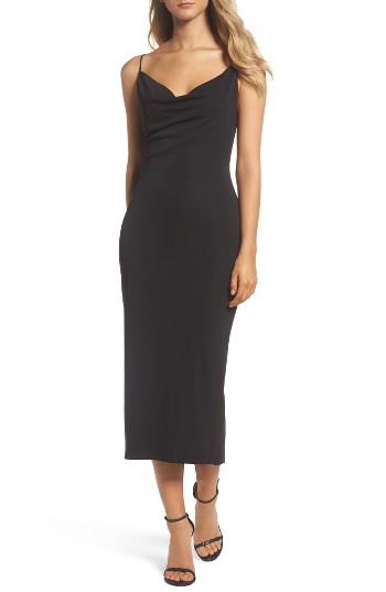 Women's Maria Bianca Nero Cowl Neck Midi Dress - Black