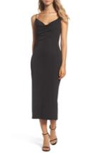 Women's Maria Bianca Nero Cowl Neck Midi Dress - Black