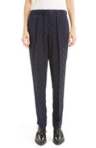 Women's Dries Van Noten Graphic Jacquard Pants Us / 34 Fr - Blue