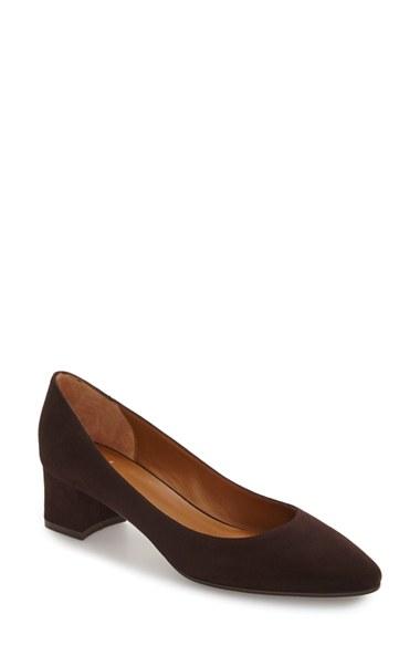 Women's Aquatalia 'phoebe' Weatherproof Almond Toe Pump M - Brown