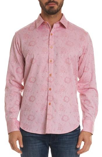 Men's Robert Graham Gilberts Classic Fit Sport Shirt - Red