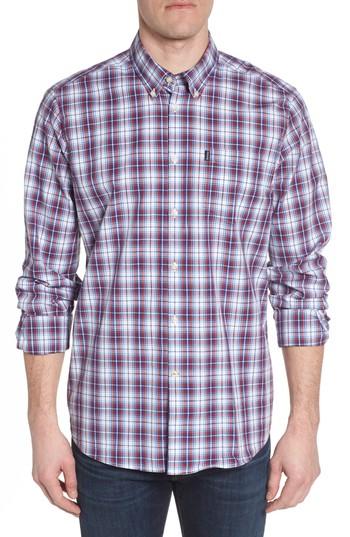 Men's Barbour Leo Trim Fit Plaid Sport Shirt