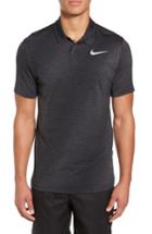 Men's Nike Dry Stripe Golf Polo - Black