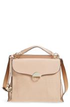 Louise Et Cie Large Sonye Leather Top Handle Crossbody Bag - Pink