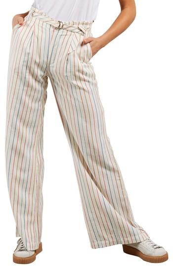 Women's Volcom Need Now Stripe Trousers - White