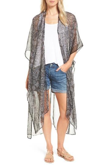 Women's Bcbg Mirrored Paisley Poncho