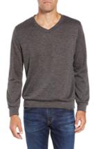 Men's Mizzen+main Prospect V-neck Performance Sweater - Grey