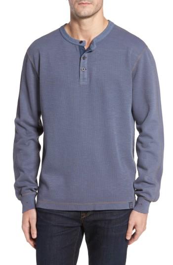 Men's Thaddeus Hans Long Sleeve Henley T-shirt - Black